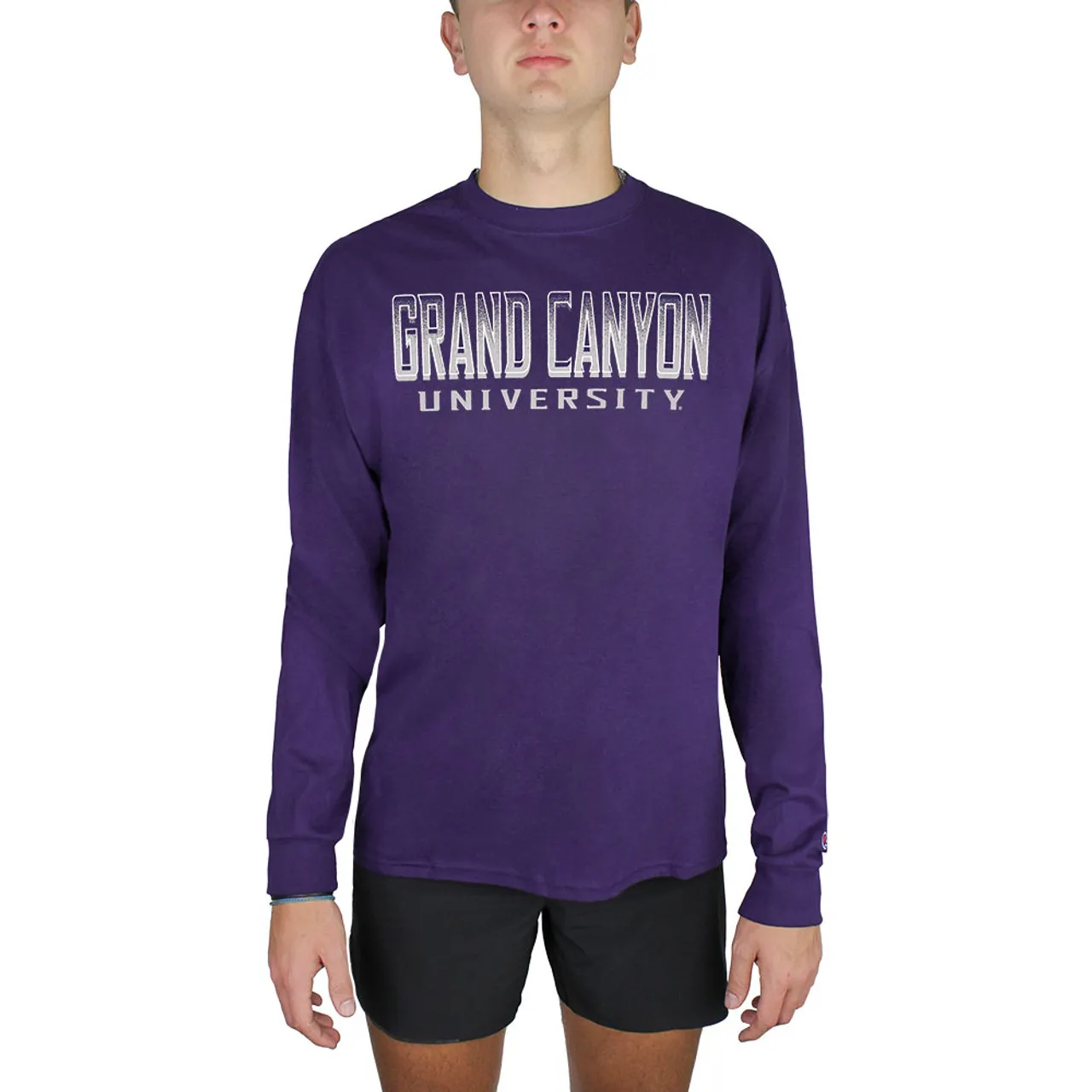 Champion Men's Purple Grand Canyon University Long Sleeve Tee