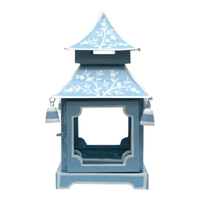 Chinoiserie Blue Pagoda Lantern