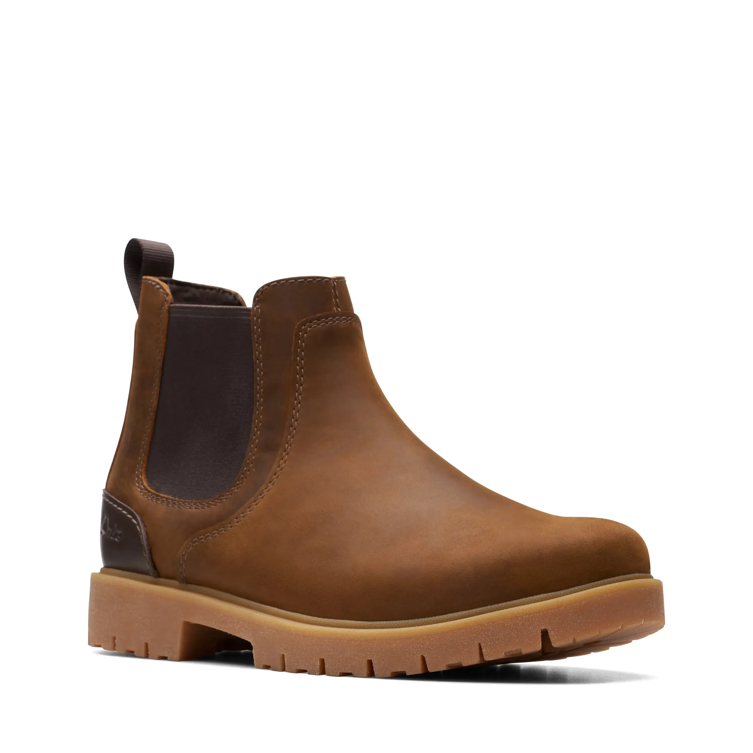 CLARKS | BOTINES CHELSEA HOMBRE | ROSSDALE TOP BEESWAX LEATHER | MARRN