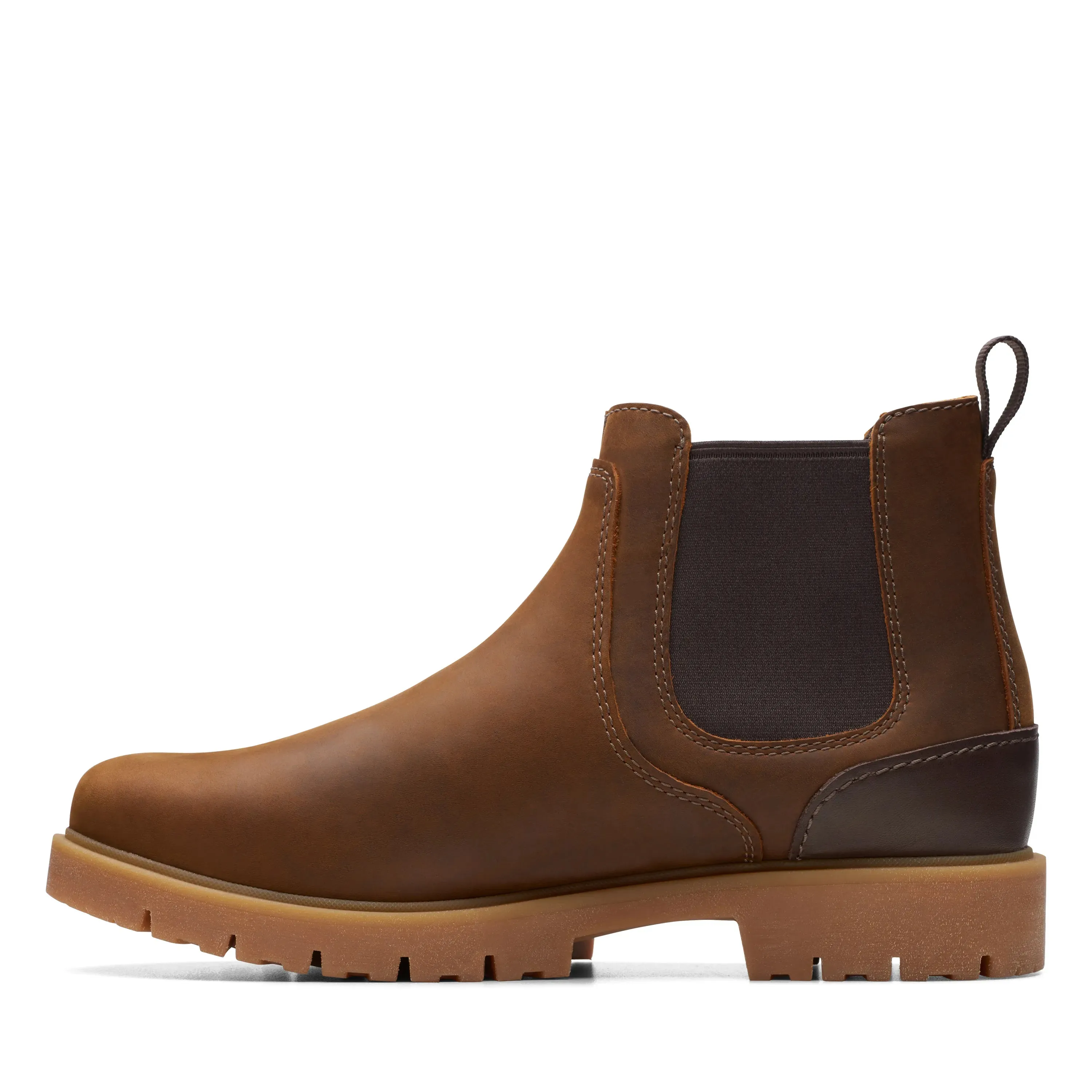 CLARKS | BOTINES CHELSEA HOMBRE | ROSSDALE TOP BEESWAX LEATHER | MARRN