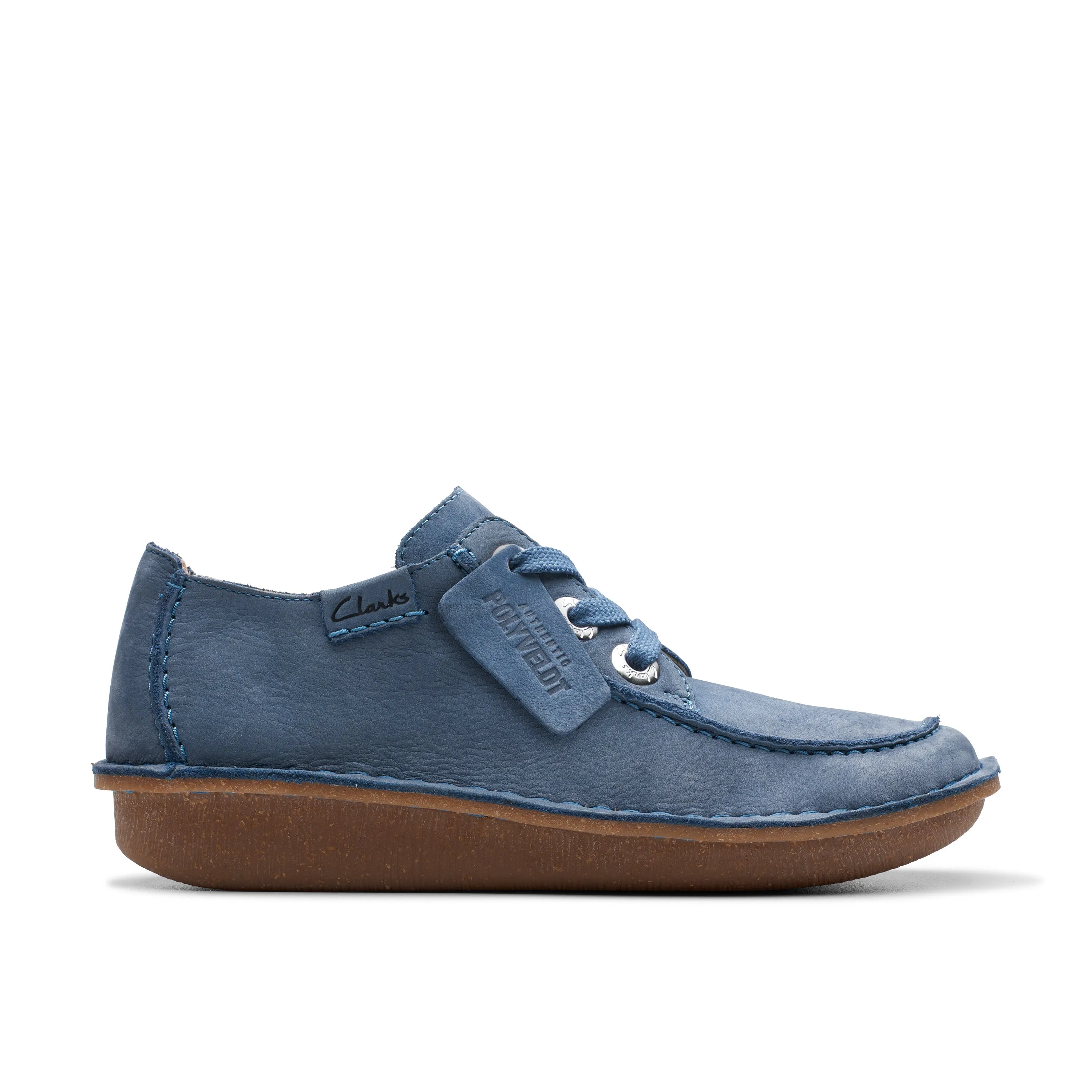 CLARKS | ZAPATOS CASUAL MUJER | FUNNY DREAM BLUE NUBUCK | AZUL