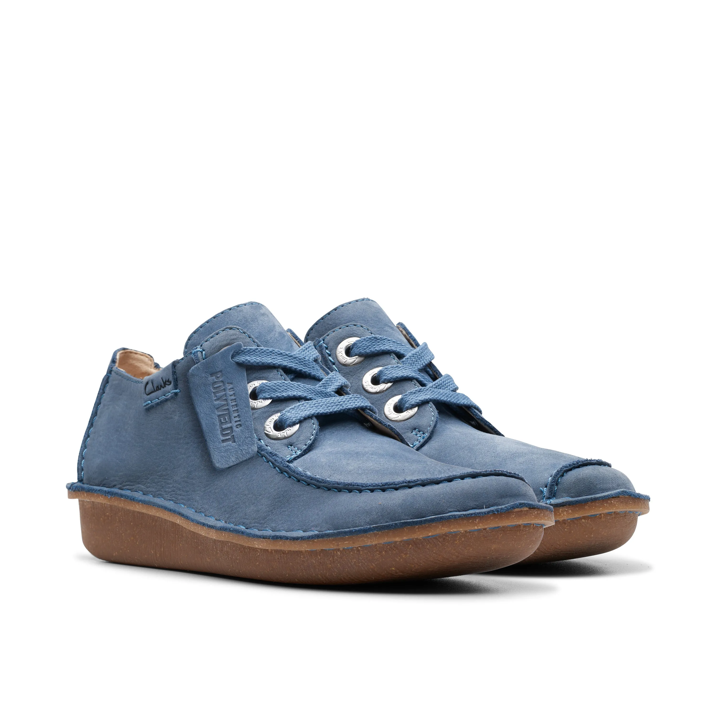 CLARKS | ZAPATOS CASUAL MUJER | FUNNY DREAM BLUE NUBUCK | AZUL