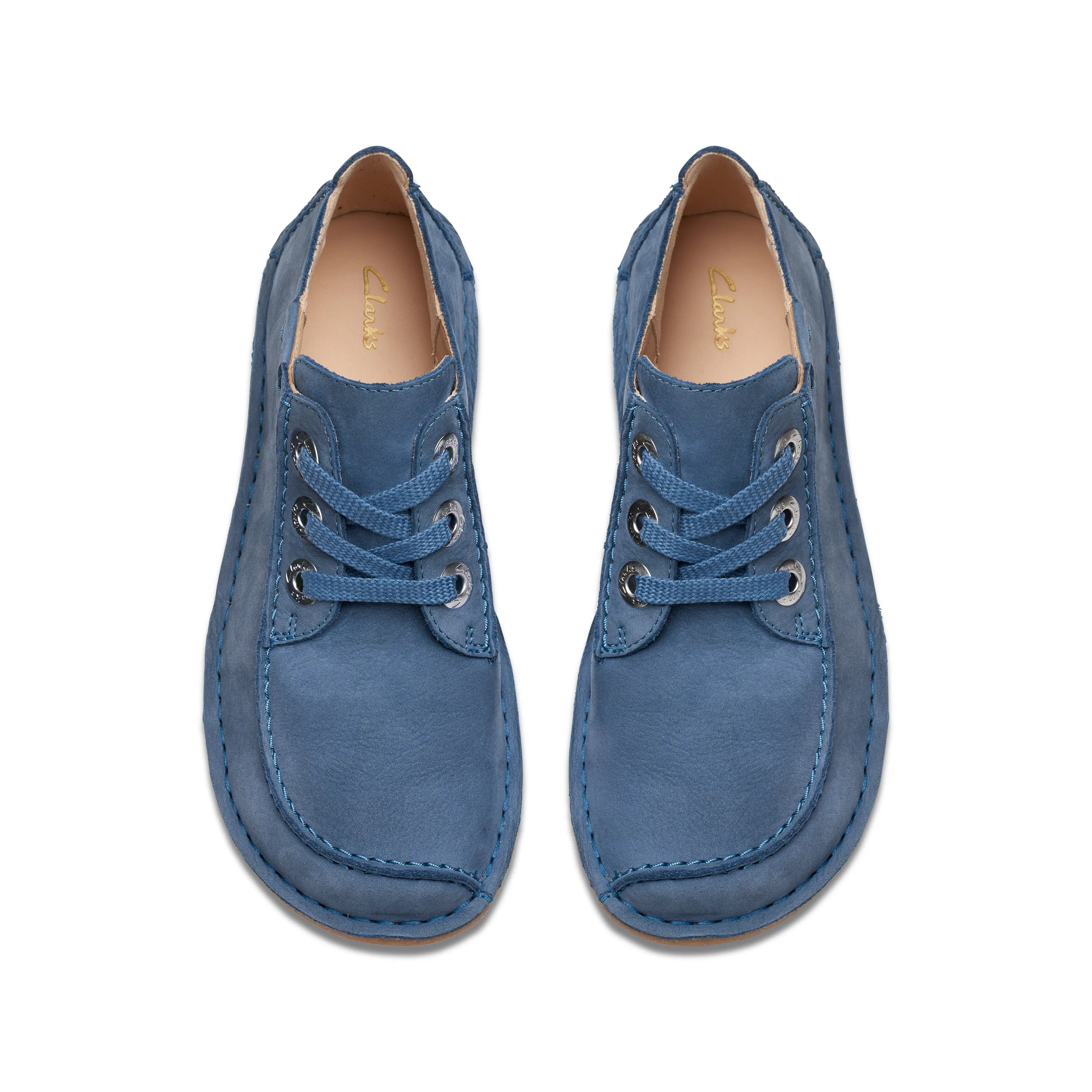 CLARKS | ZAPATOS CASUAL MUJER | FUNNY DREAM BLUE NUBUCK | AZUL