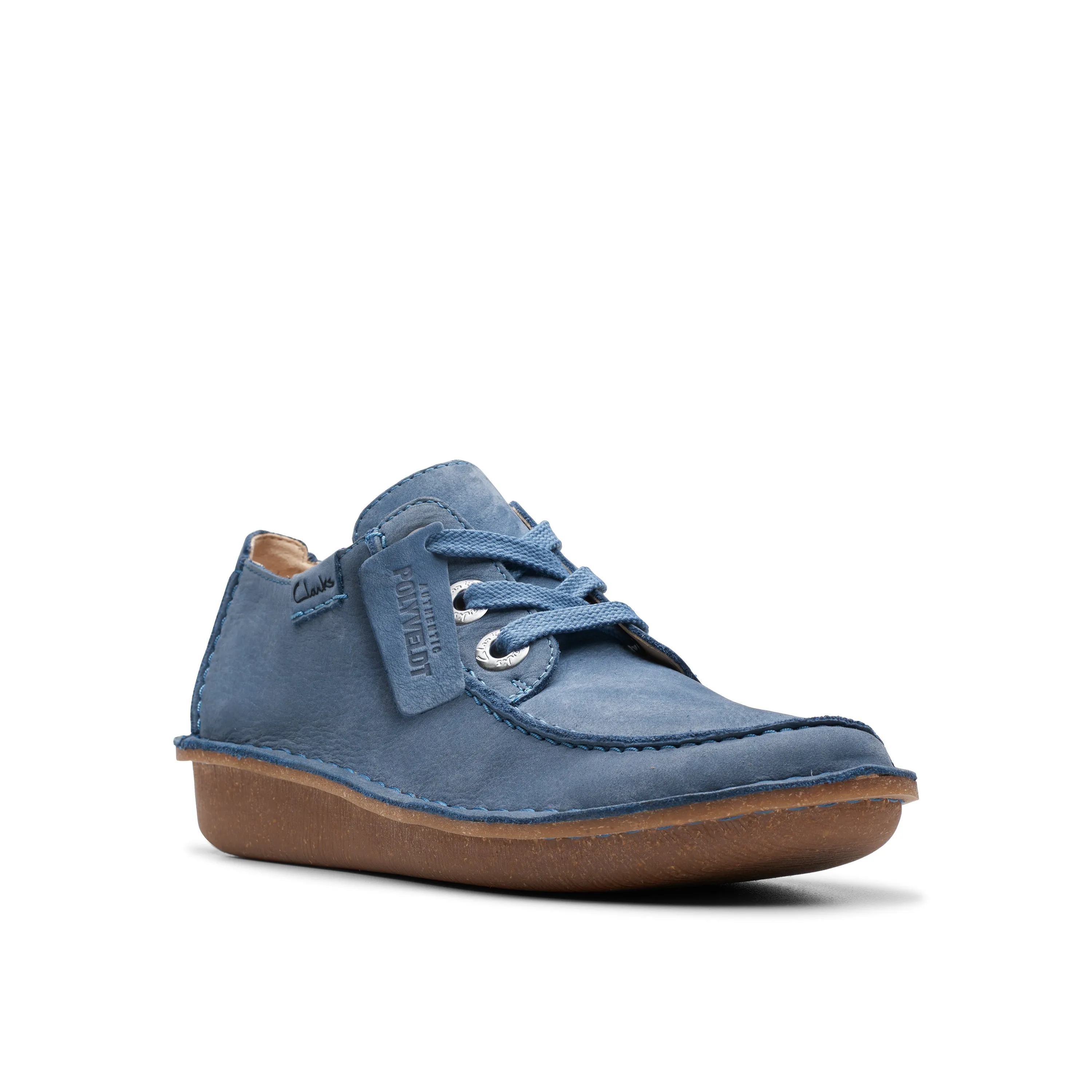 CLARKS | ZAPATOS CASUAL MUJER | FUNNY DREAM BLUE NUBUCK | AZUL