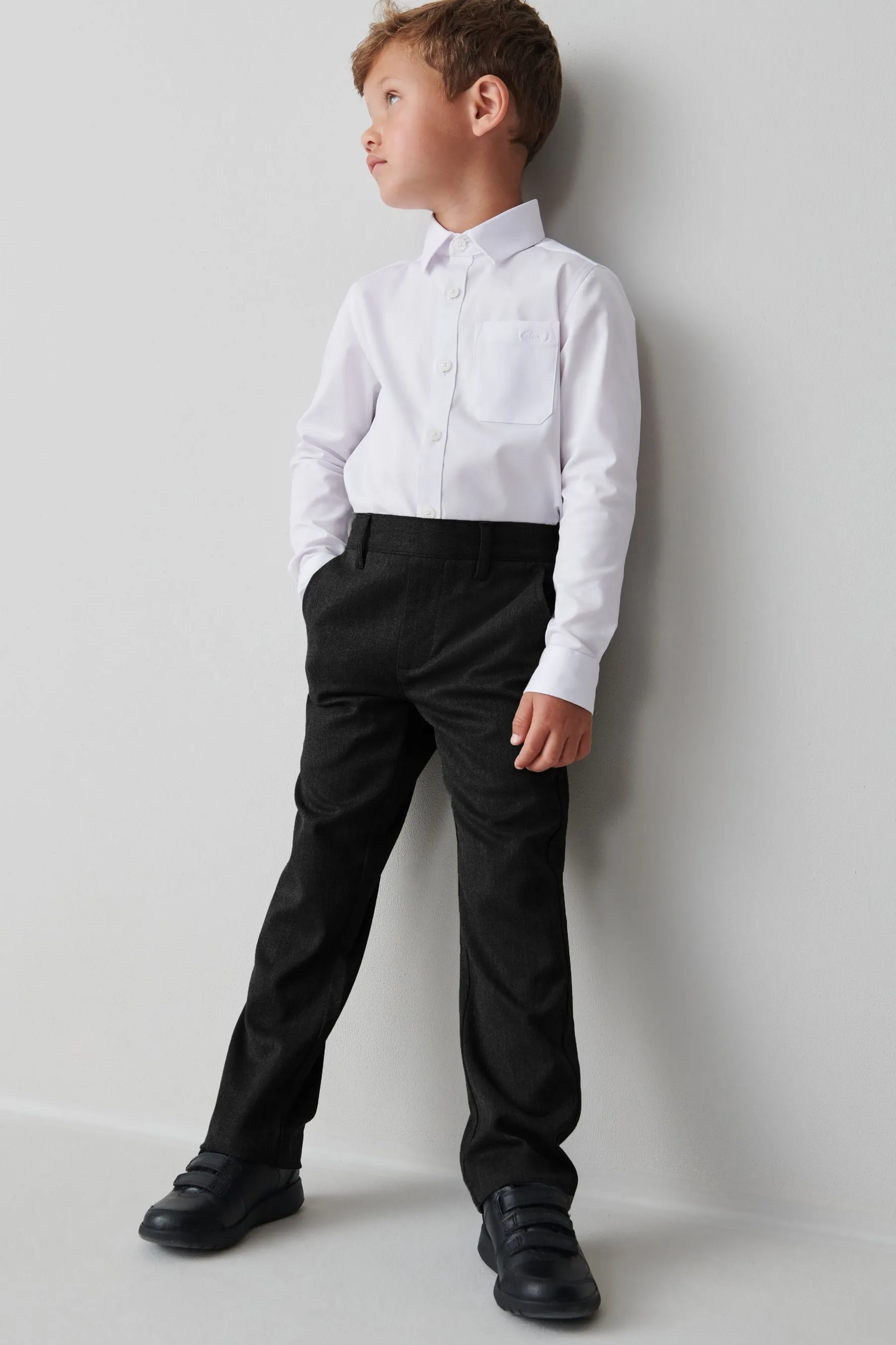 Clarks Black Clarks School Trousers