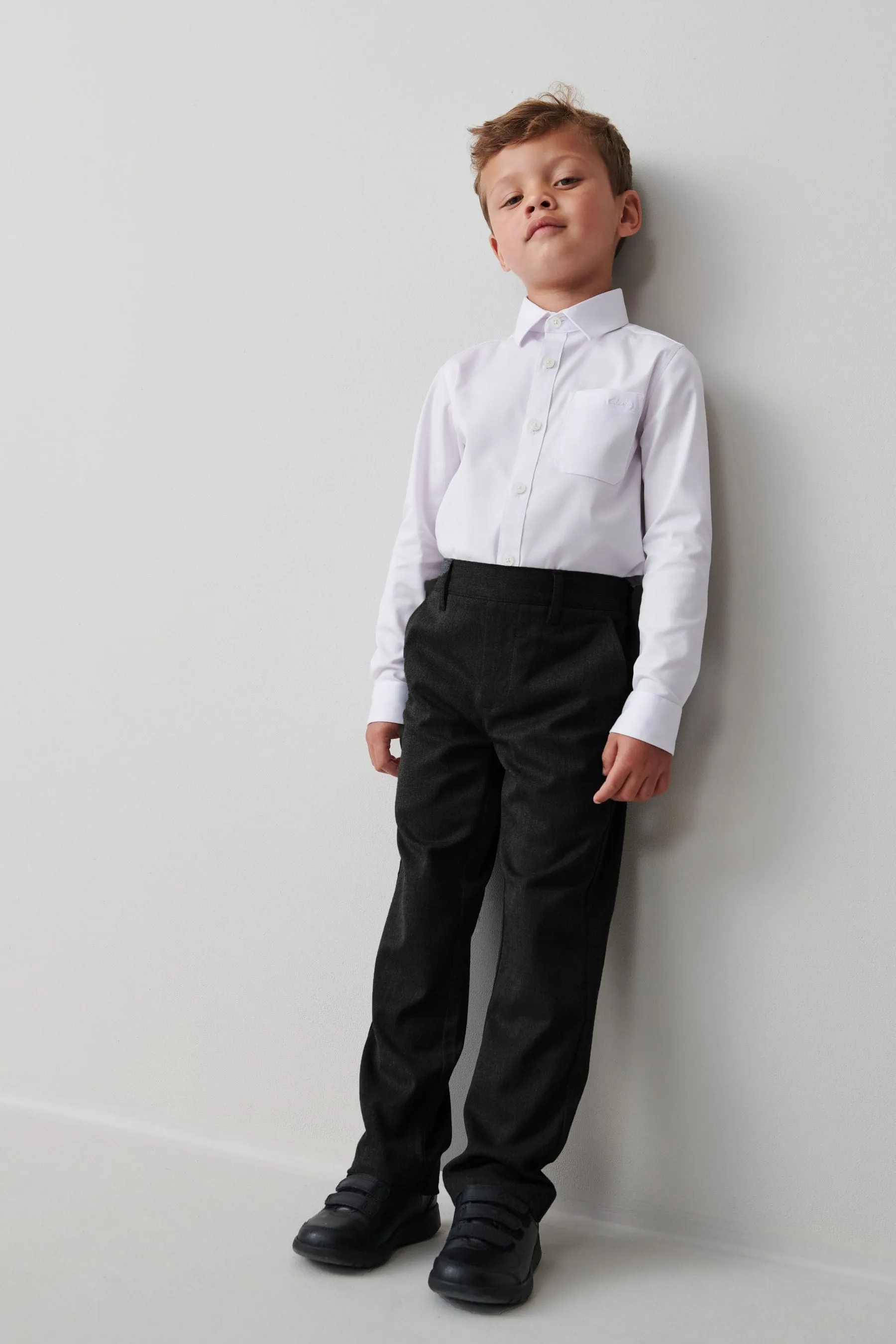 Clarks Black Clarks School Trousers