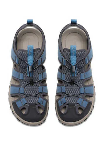 Clarks Blue Combi ATL Trek Wave Sandals | Grattan