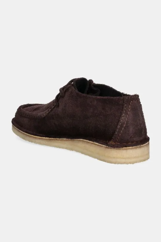 Clarks Originals suede shoes Desert Nomad men's brown color 26177980