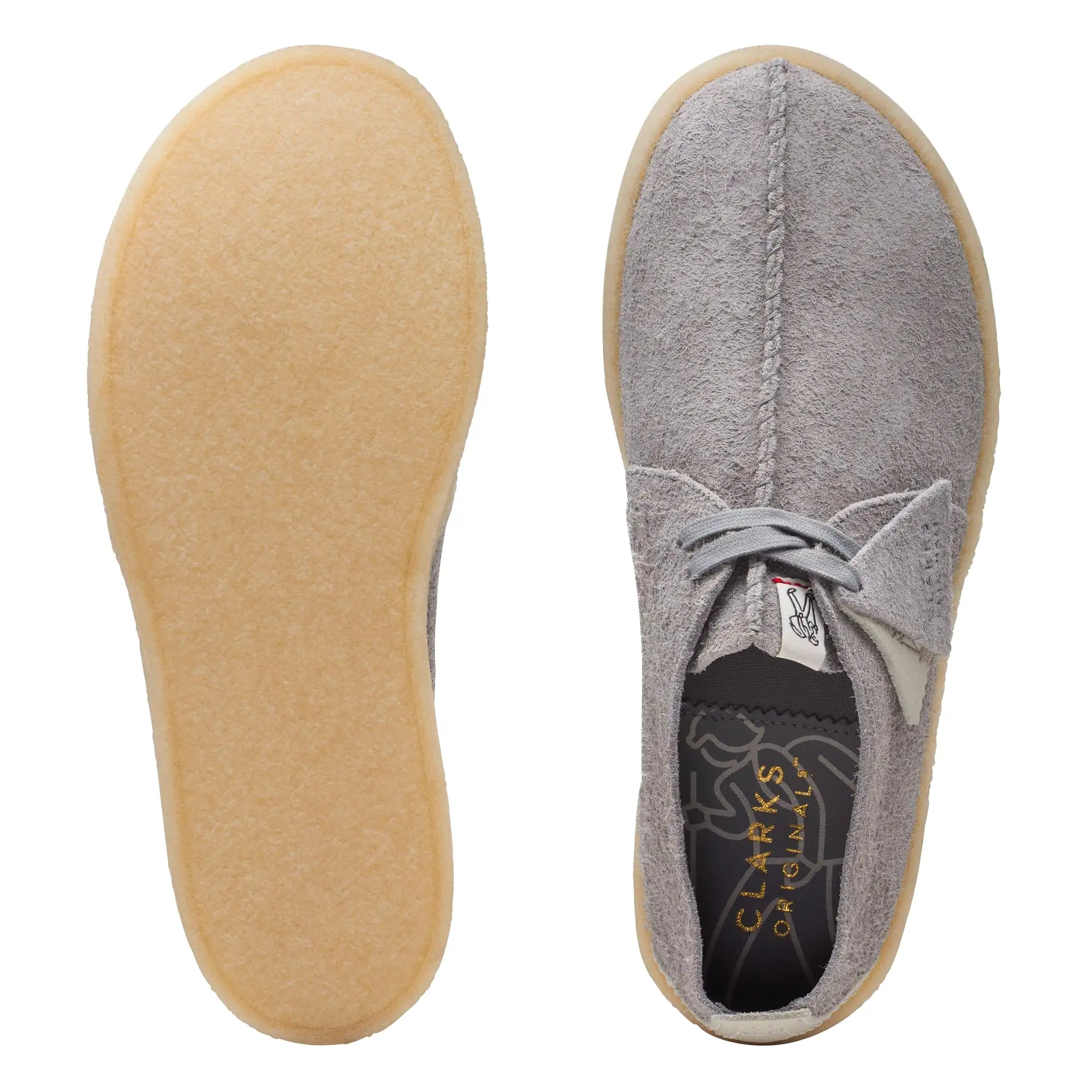 Clarks Originals Trek Cup - Grey Hairy Suede