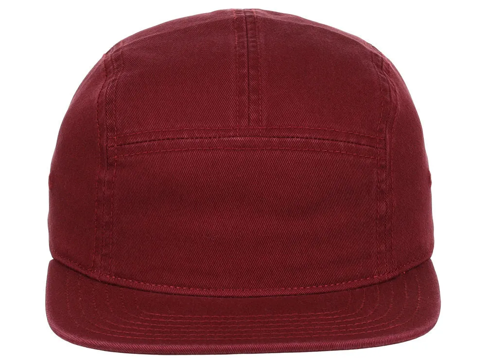 Crowns By Lids Camper 5-Panel Hat - Burgundy