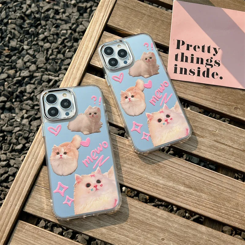 Cute Cat Mirror Phone Case