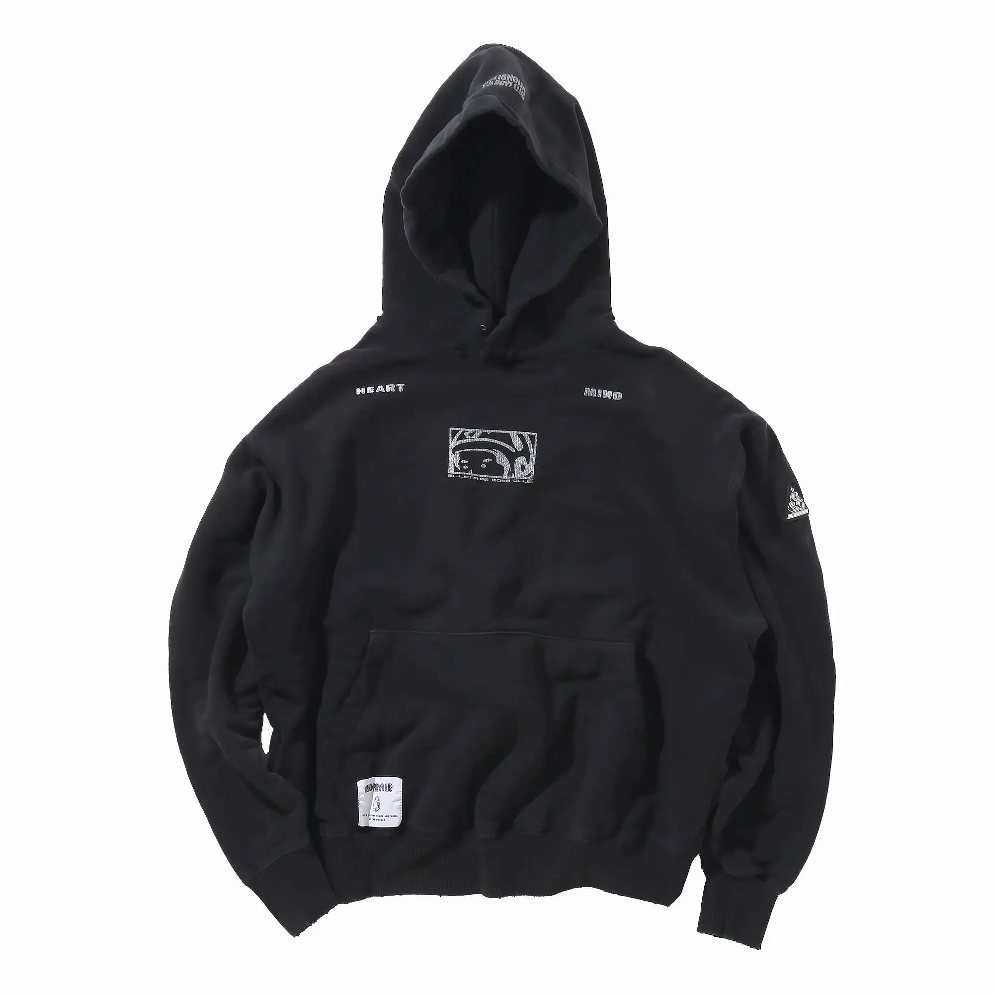 DAMAGED HOODIE 'BLACK'