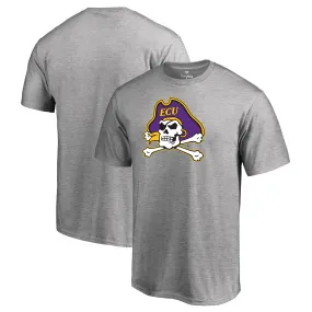 East Carolina Pirates Ash Primary Team Logo T-Shirt