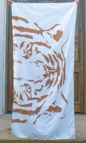 Eye of the Tiger Beach Towel