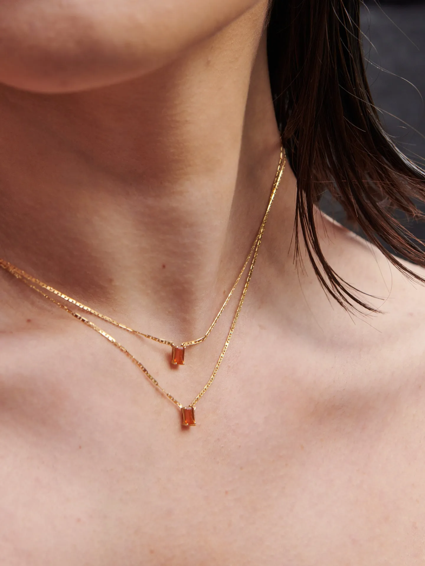 Fire Opal Valentino Necklace