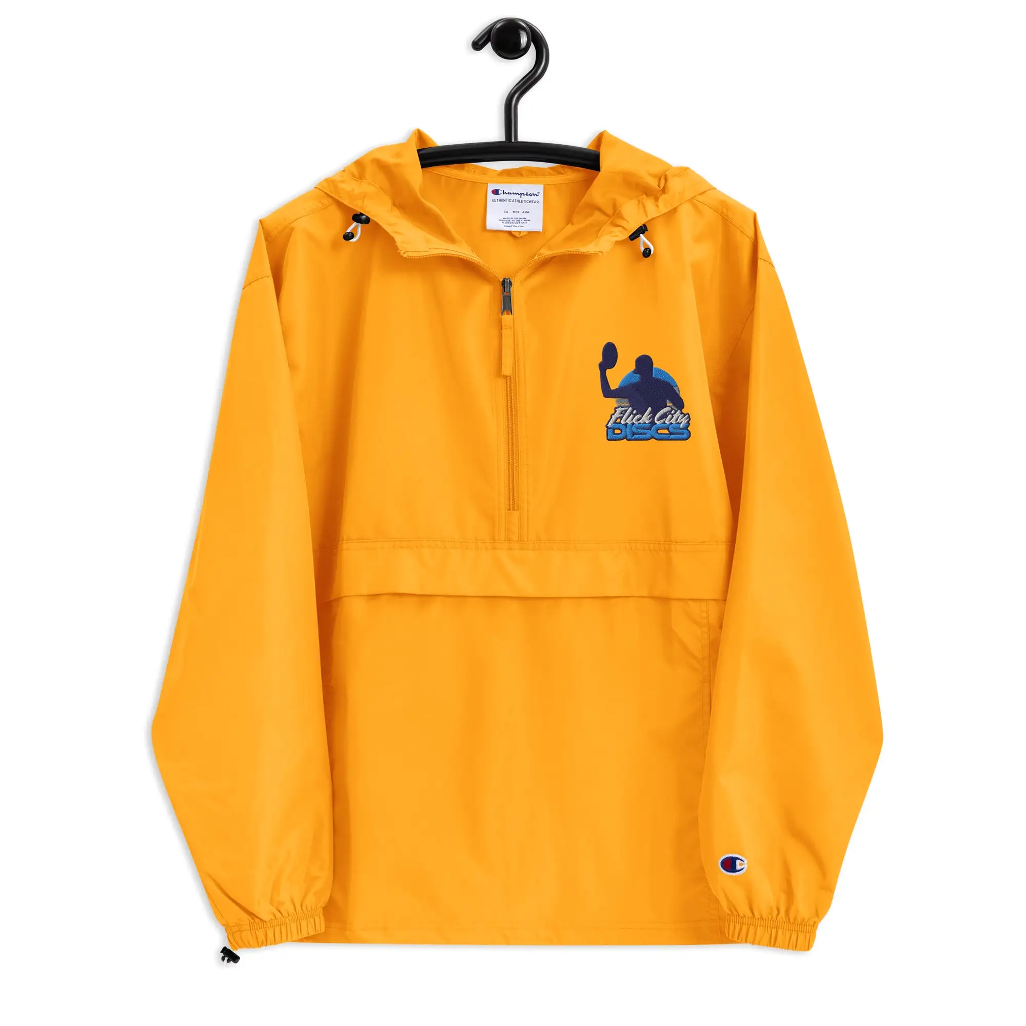 Flick City Discs Embroidered Champion Packable Jacket