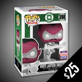 Funko Pop! White Lantern Sinestro #398 (2021 Summer Convention Shared Sticker)