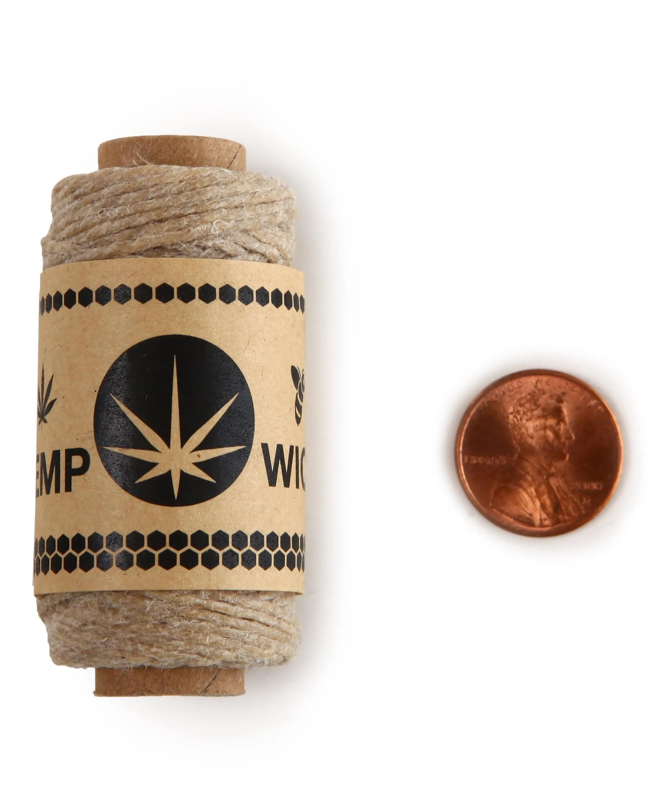 HEMP WICK CORD MINI SPOOL BLACK