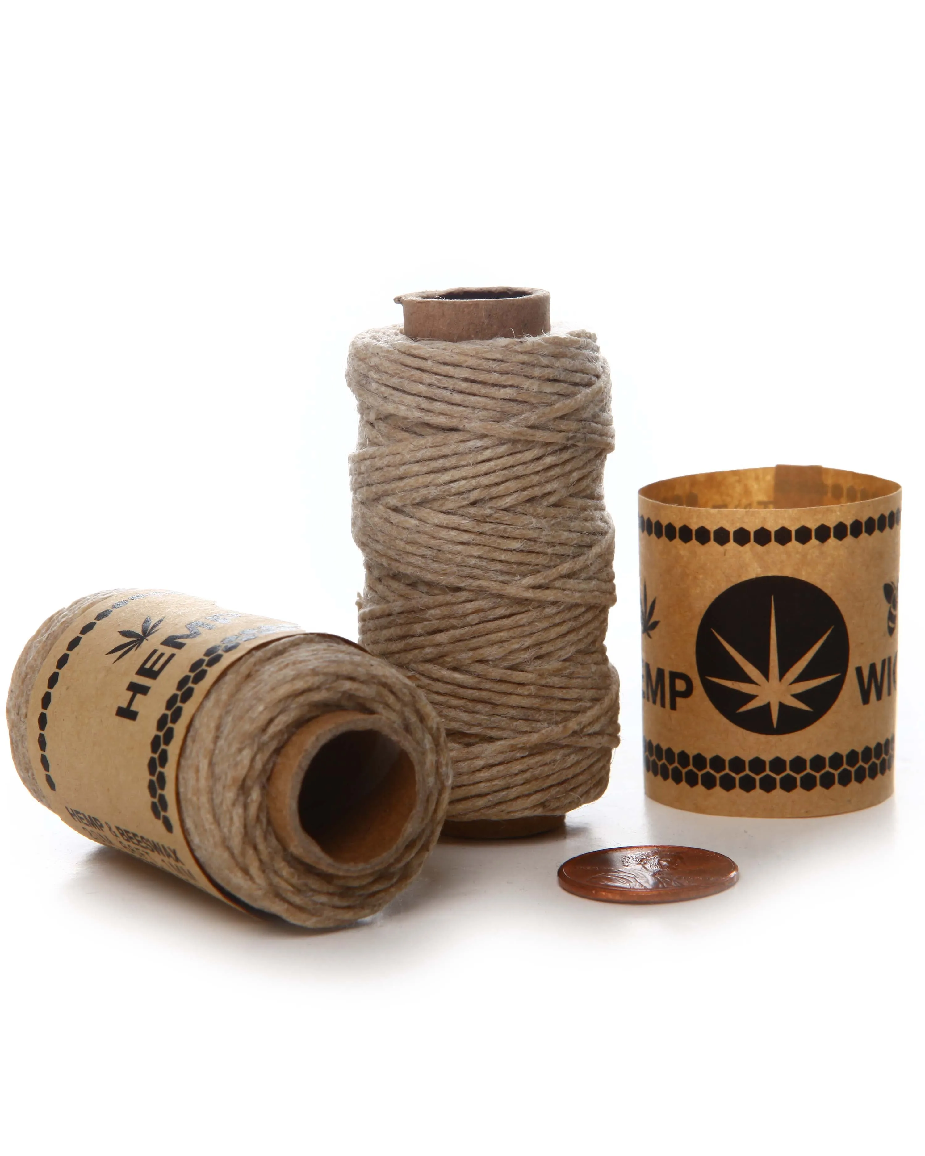 HEMP WICK CORD MINI SPOOL BLACK