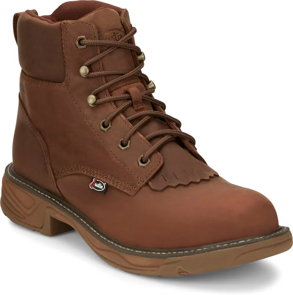 Justin Men's Original 6Work Boot - Barley Brown