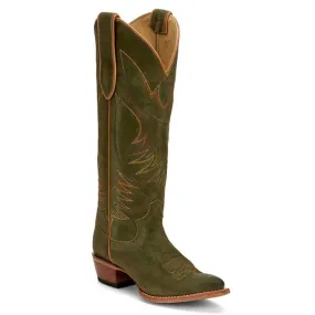 Justin Women's Clara 15 Inch Western Boot Green