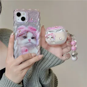 Kawaii Sweet Pink Cat Phone Case