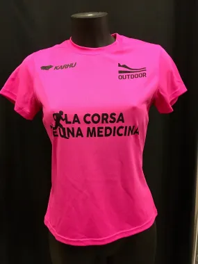 La corsa è una medicina t-shirt Donna