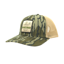 Logo Patch Snapback Camo Hunting Hat - Mossy Oak Bottomland