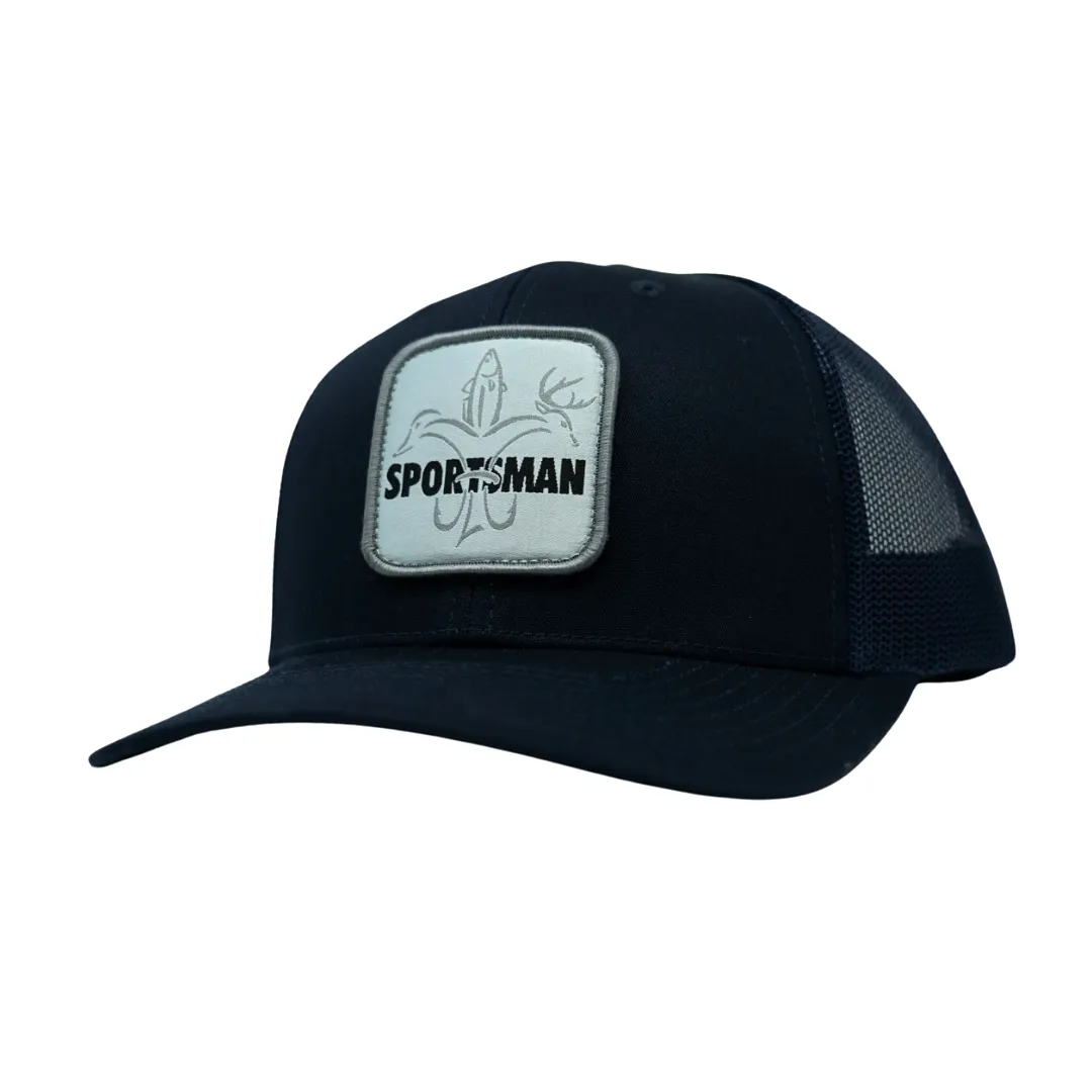 Logo Patch Sportsman Fishing Hat - Navy