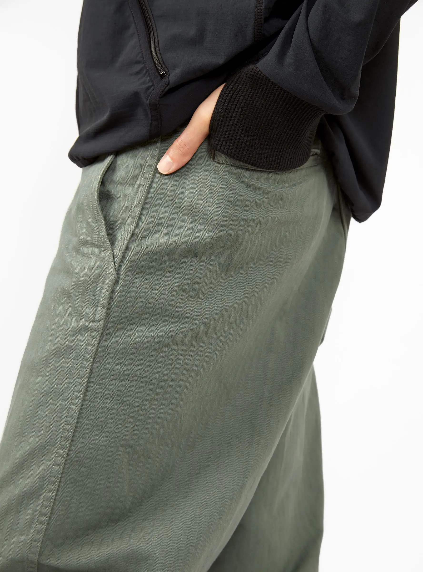 MIL Trousers Herringbone Sage