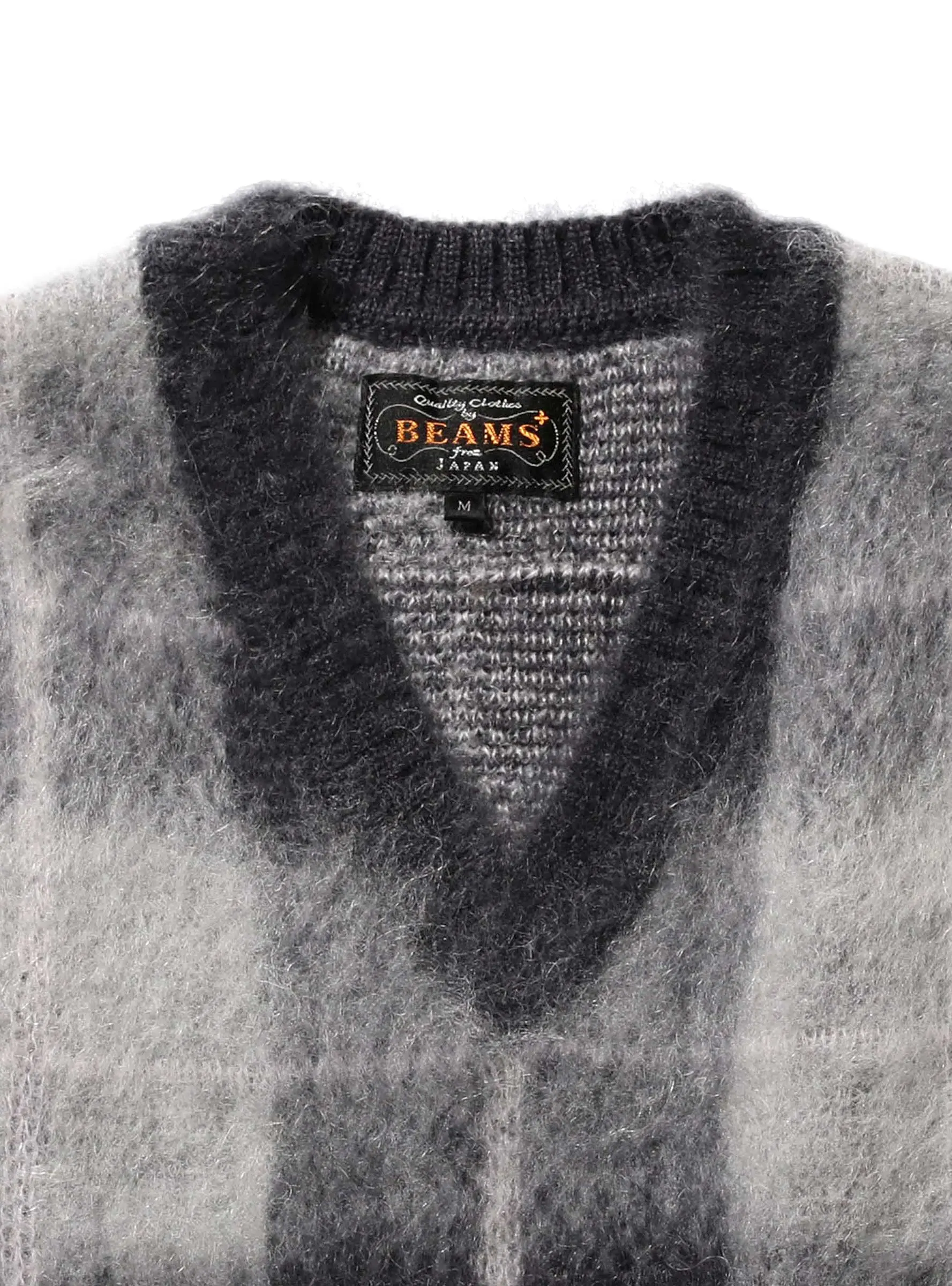 Mohair Vest Grey Check