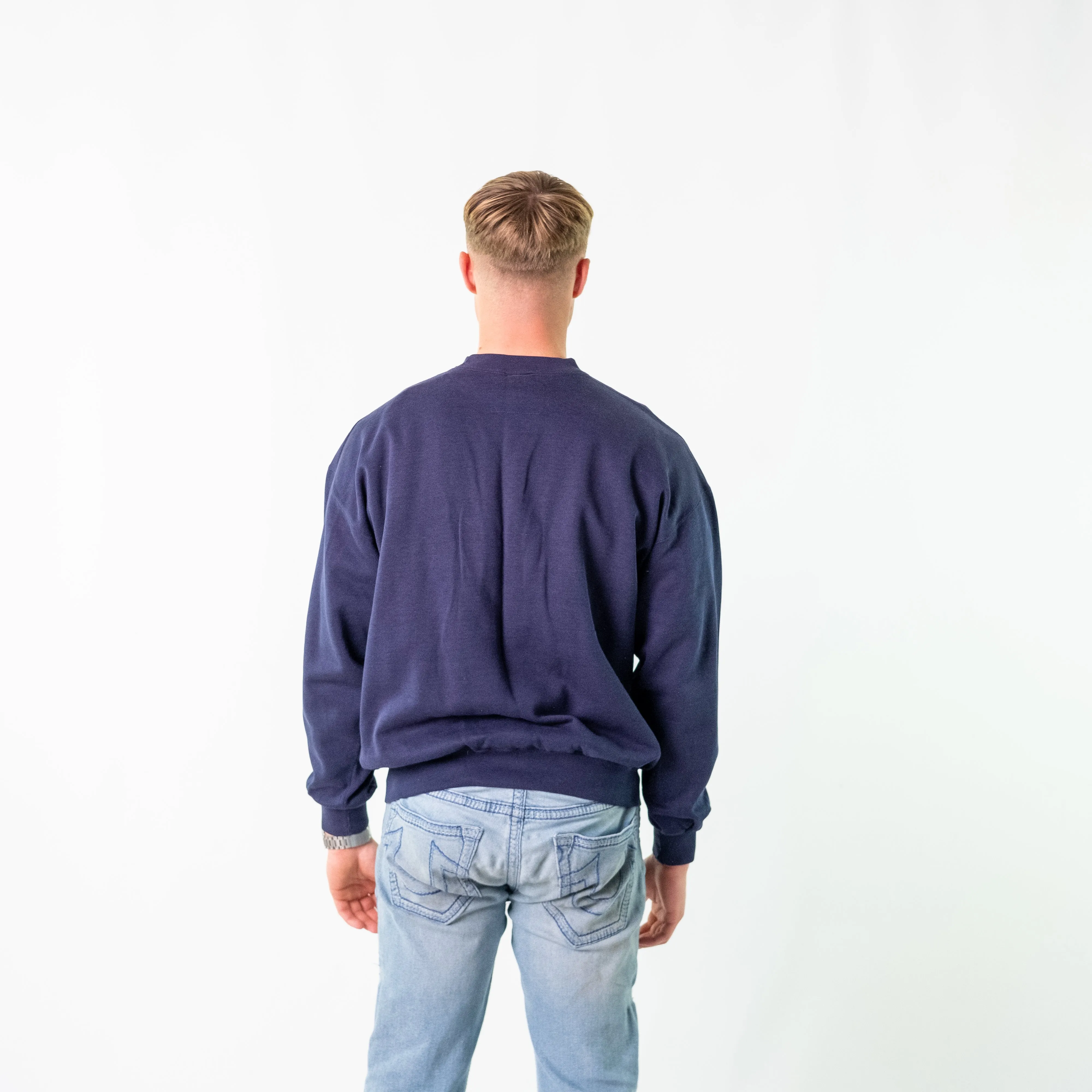 Navy Blue 90s Champion Sweatshirt (L)