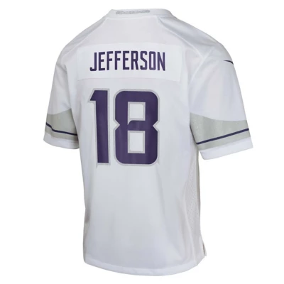 Nike Kids' Minnesota Vikings Justin Jefferson #18 Winter Warrior Jersey