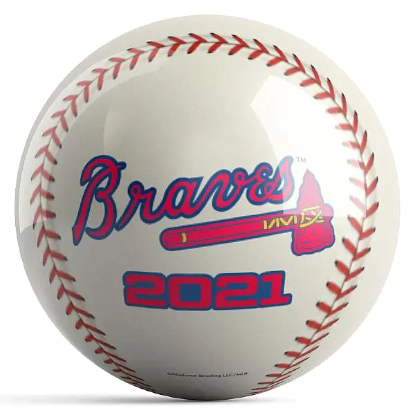 OnTheBallBowling 2021 World Series Champion Atlanta Braves Bowling Ball