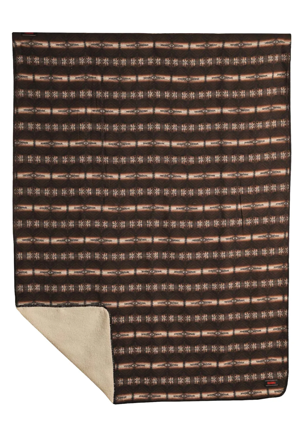 Panhandle Slim Brown Aztec Berber Blanket