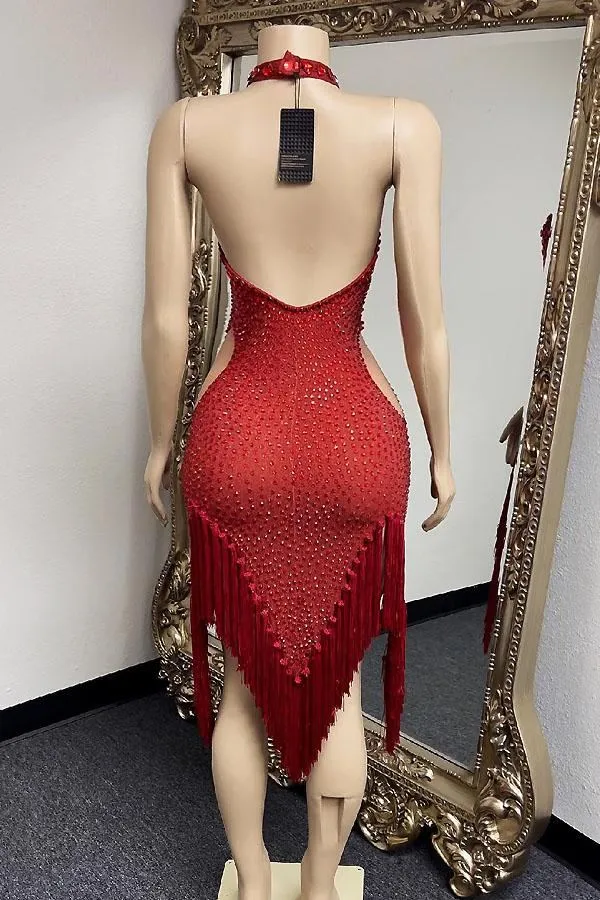 Priscilla Rhinestone Dress