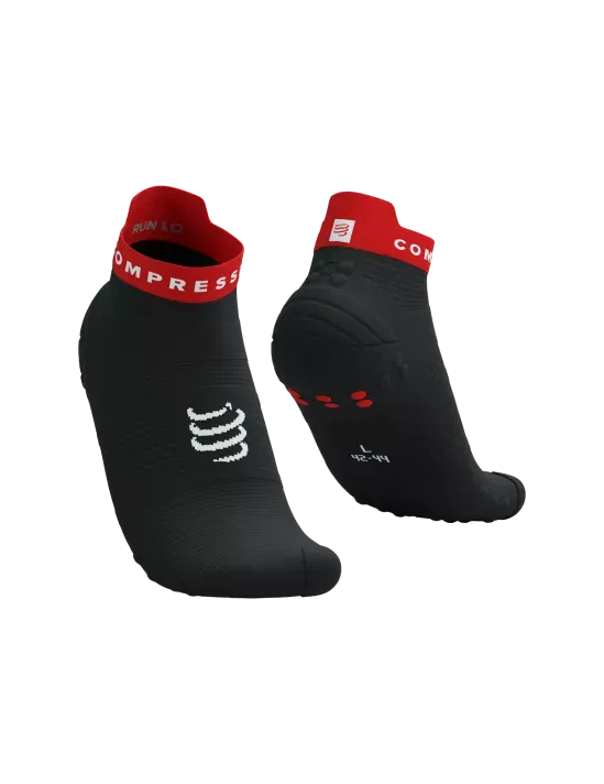 Pro Racing Socks RUN LOW v4.0 Black/ Core Red White