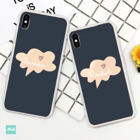 【Speech Bubble】Soft TPU transparent phone case 語句泡泡名字透明電話軟殼