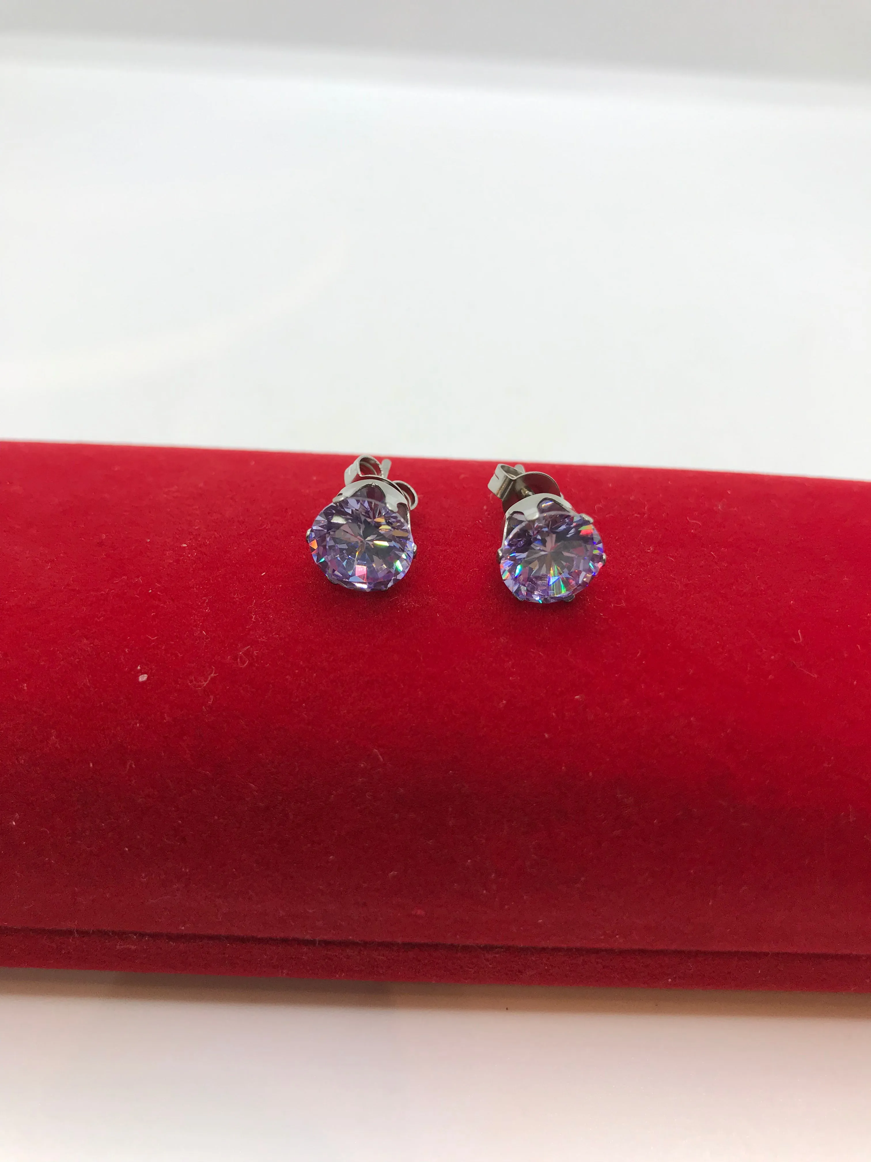 Stainless steel CZ stone Studs