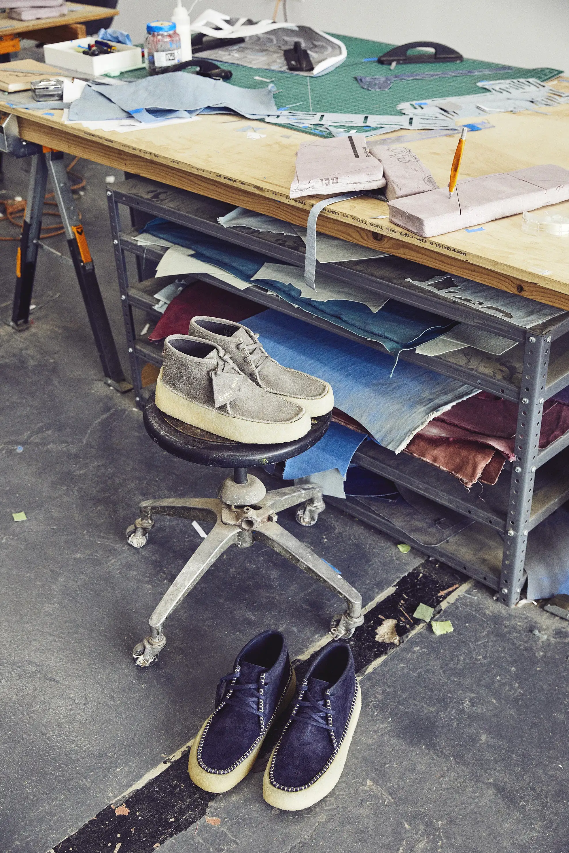 Todd Snyder X Clarks Originals Caravan Boot in Gray