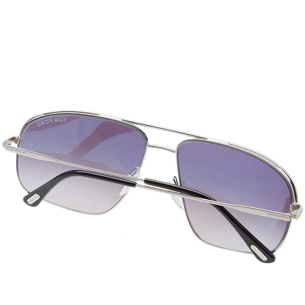 Tom Ford FT0467 Justin SunglassesMatte Palladium & Blue