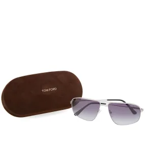 Tom Ford FT0467 Justin SunglassesMatte Palladium & Blue