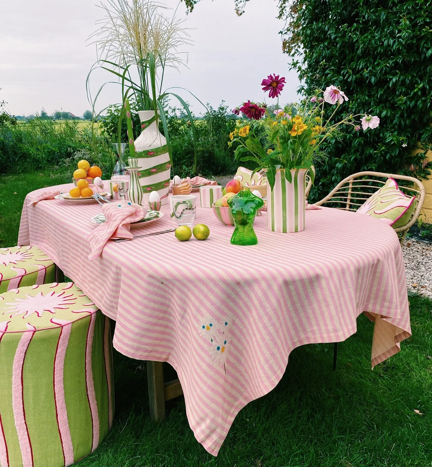 Trippy Flower Tablecloth