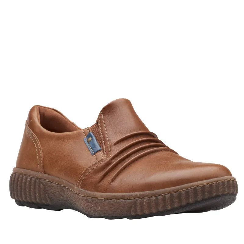 Women’s Clarks Magnolia Faye – Dark Tan Leather