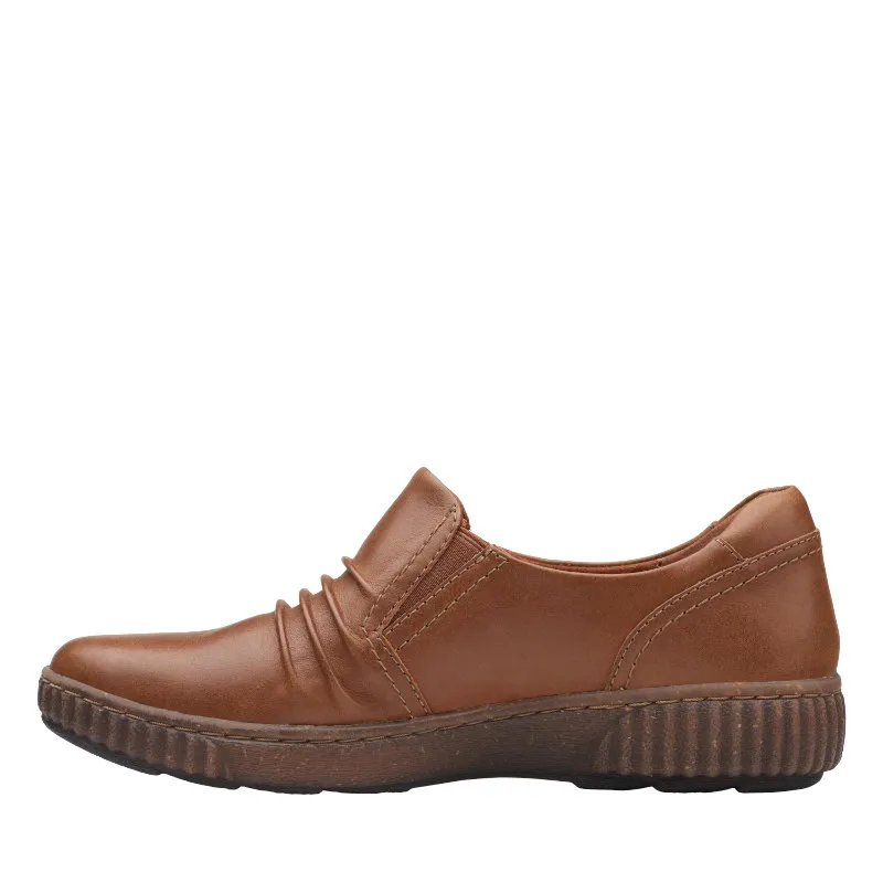 Women’s Clarks Magnolia Faye – Dark Tan Leather