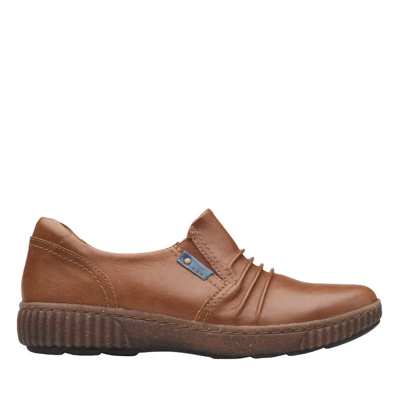 Women’s Clarks Magnolia Faye – Dark Tan Leather