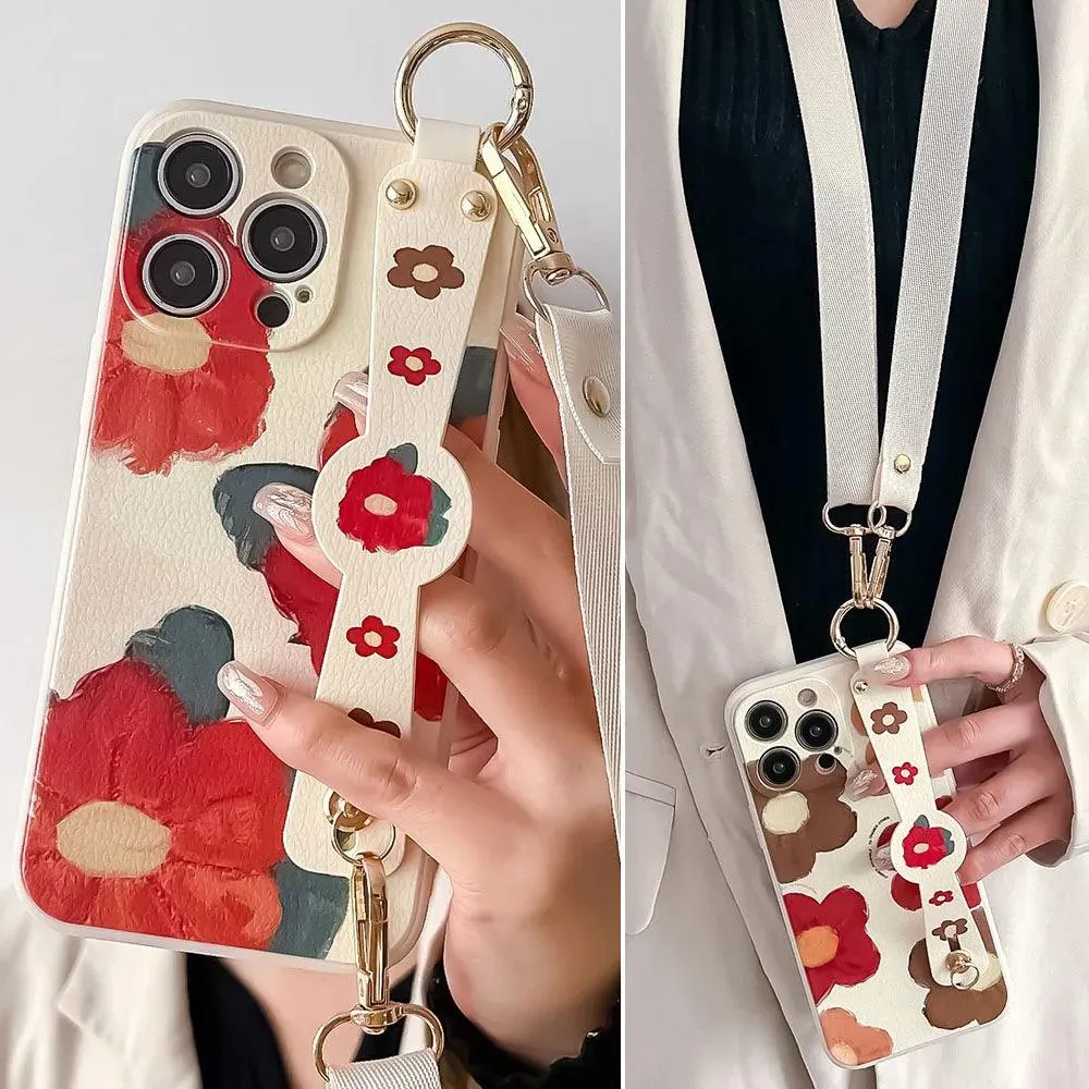 XG08XW Cute Phone Case for Huawei P60, P30, P20, P50, P40 Pro Lite, Honor X8, 20, 50, 70, 90, Nova 9, 8, and 5t  - With Lanyard 